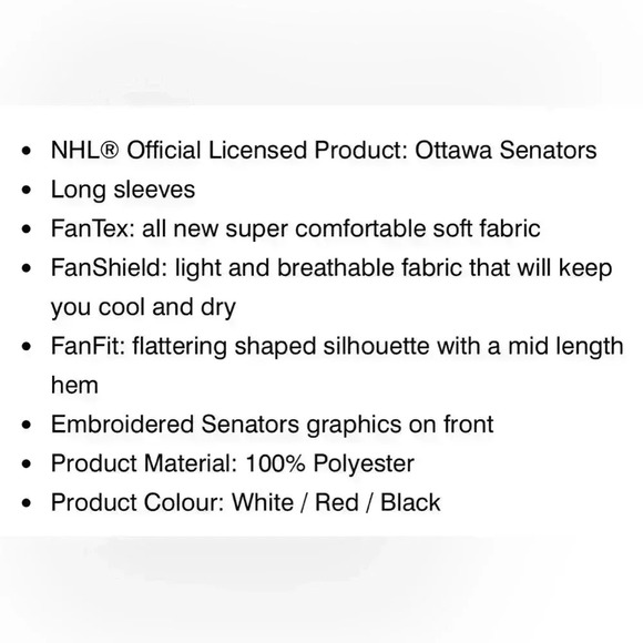 🆕Women |  Ottawa Senators Jersey - Picture 9 of 16